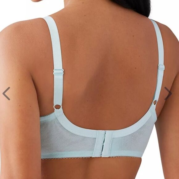 Wacoal- 2 BUNDLE Retro Chic Bra, Pastel Blue & Rose Dust, Size 34DDD, 855186 - Picture 7 of 9